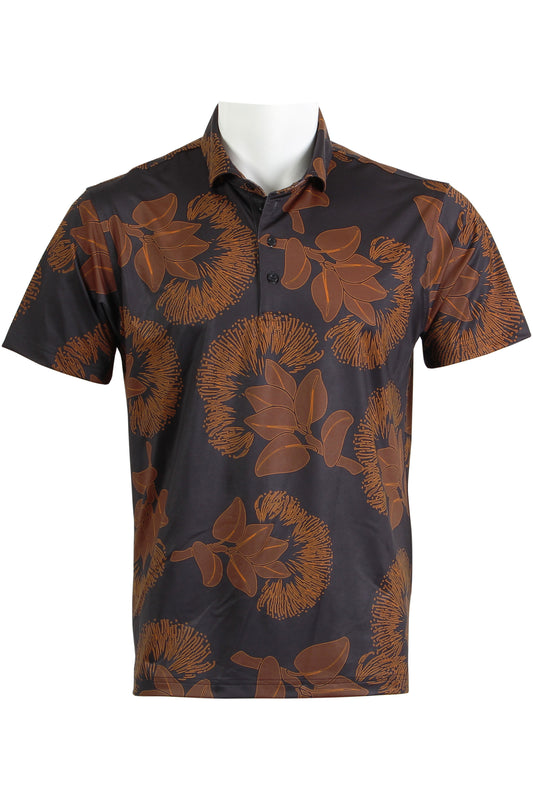 Black and Copper 'Ohi'a Lehua Polo