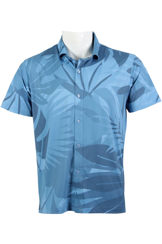 Blue Island Garden Button Down