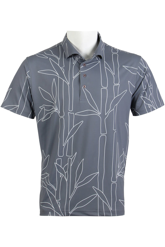 Gray Bamboo Polo