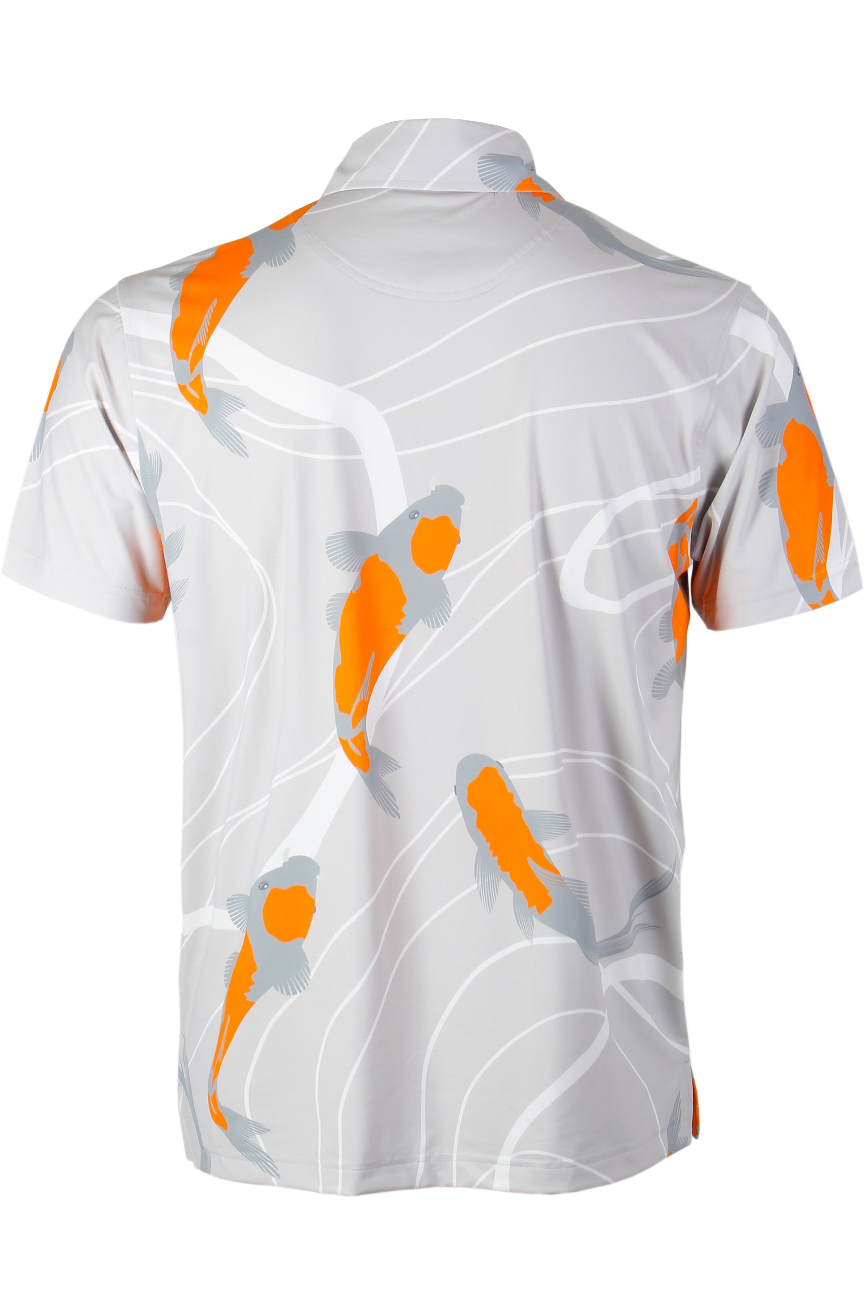 Gray and Orange Koi Polo