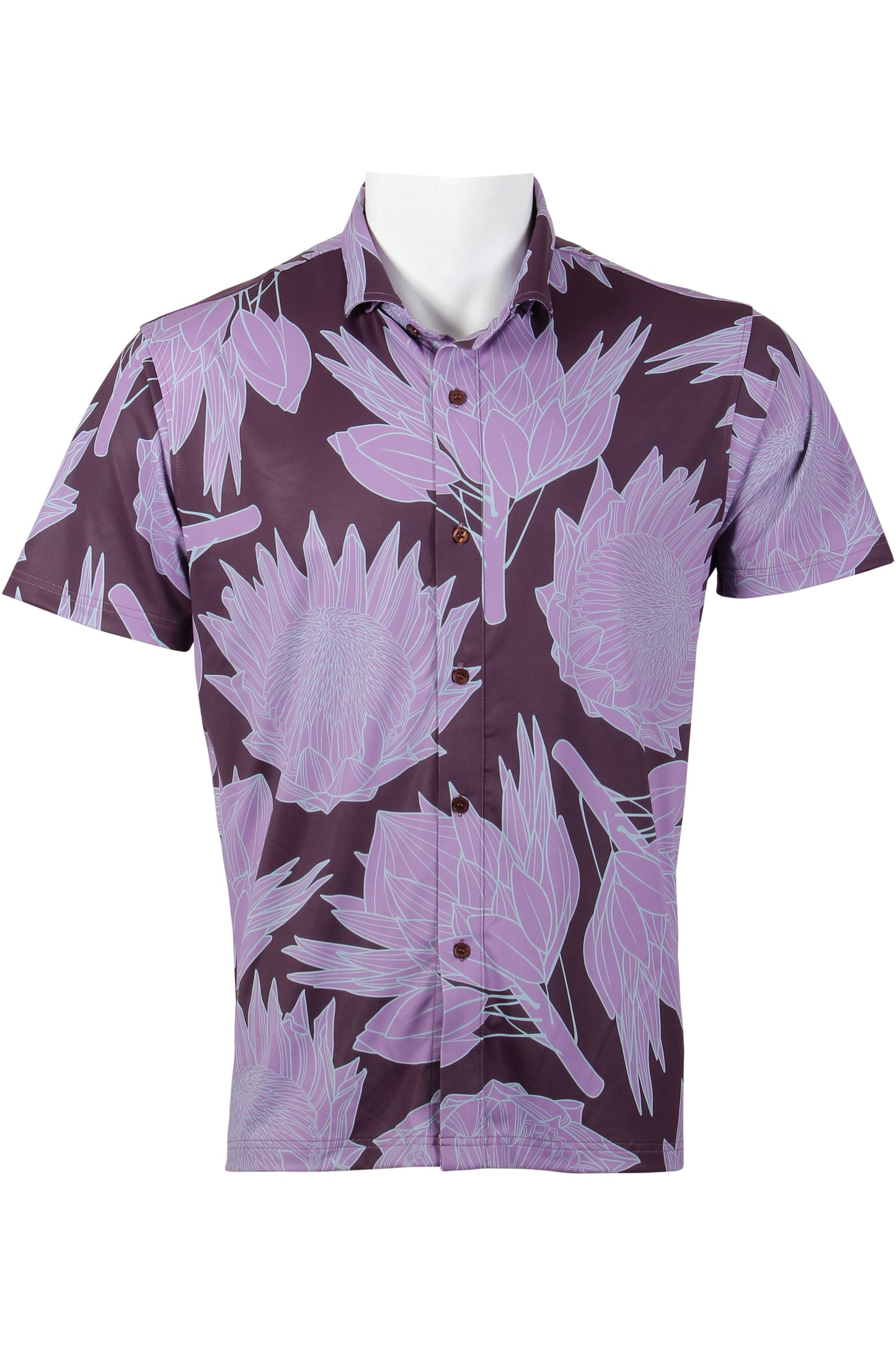 Purple Protea Button Down