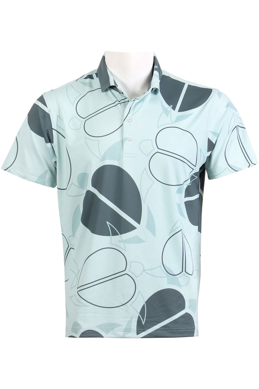 Seafoam Blue Honu Polo