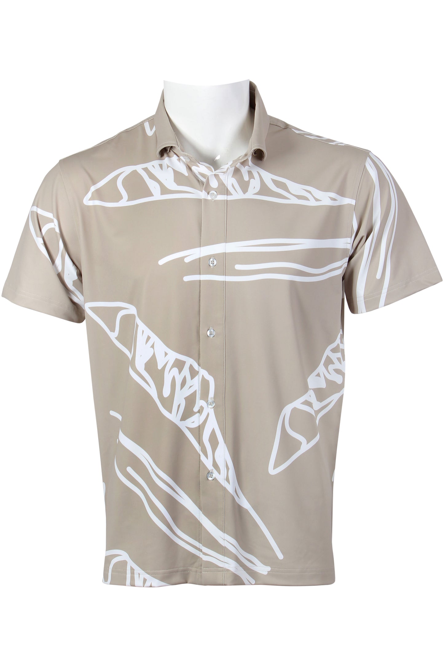 Taupe Diamond Head Button Down