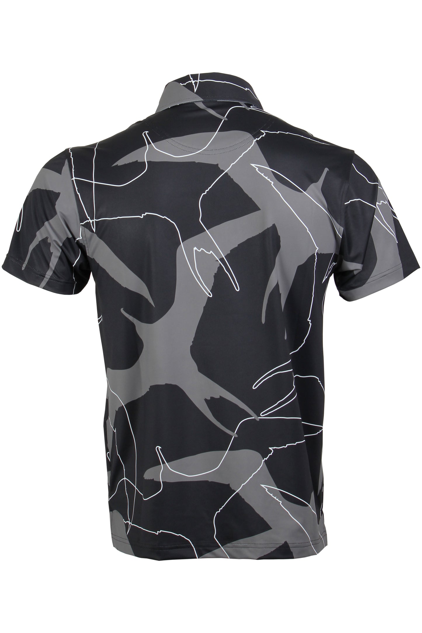 Black and Gray 'Iwa Bird Button Down