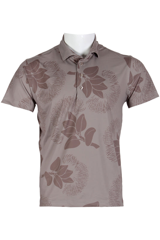 Warm Gray 'Ohi'a Lehua Polo